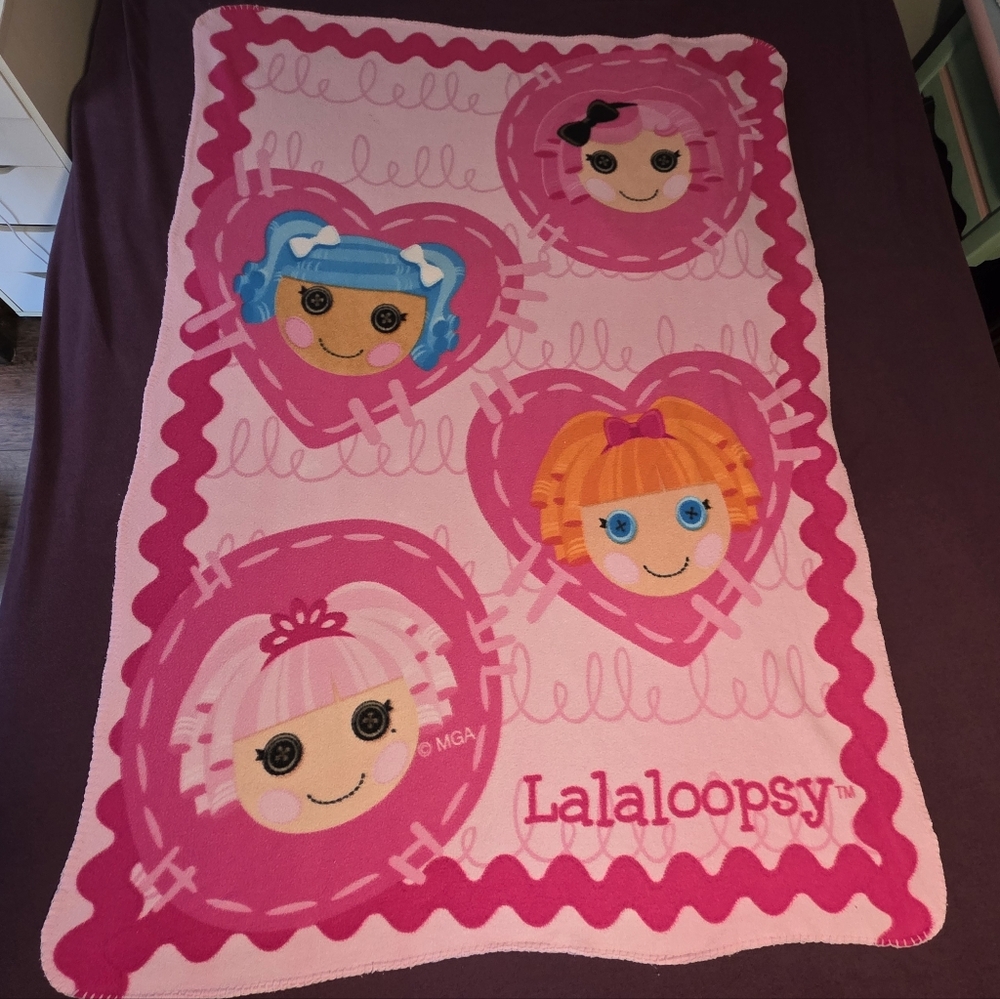 Lalaloopsy Kids Girls Microfiber Fleece Plush Soft Warm Throw Blanket  60x40
